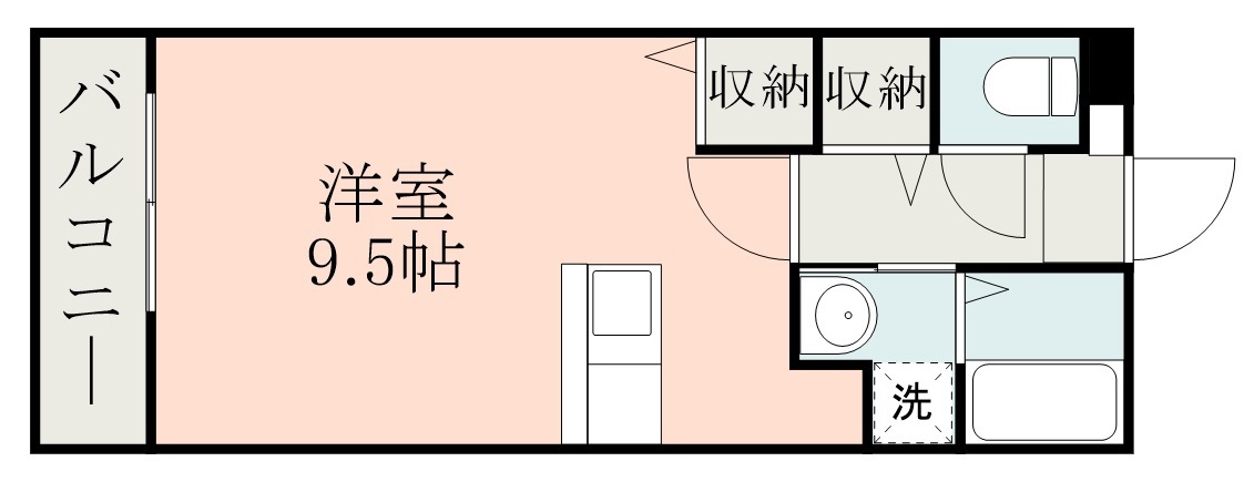 鹿児島市上荒田町のマンションの間取り