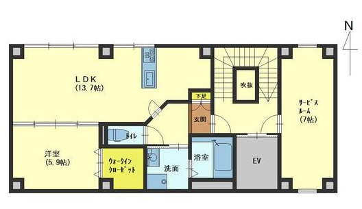 【プラドール西町の間取り】