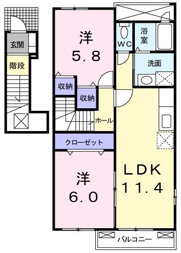 カルトナージュの間取り