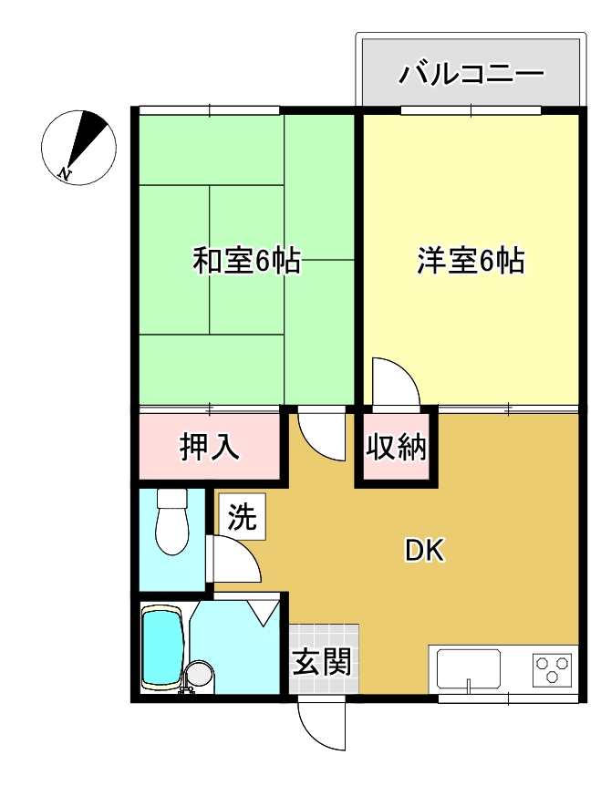 コーポゼロ１の間取り