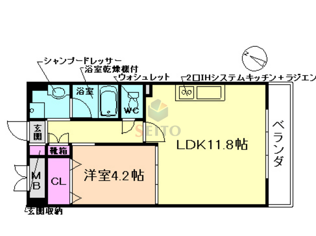 プレメント豊中の間取り