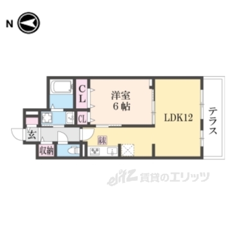 大和郡山市額田部北町のアパートの間取り