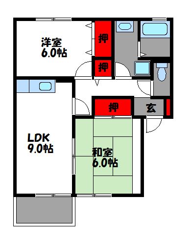 セジュールSTの間取り