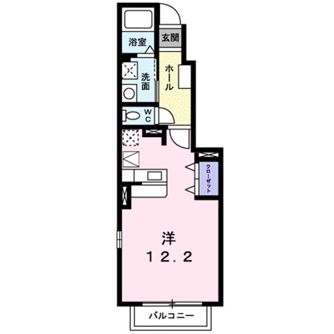 甲賀市水口町山のアパートの間取り