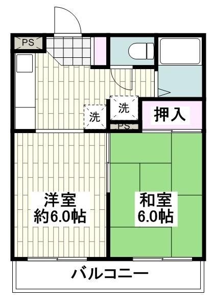 横浜市瀬谷区二ツ橋町のマンションの間取り