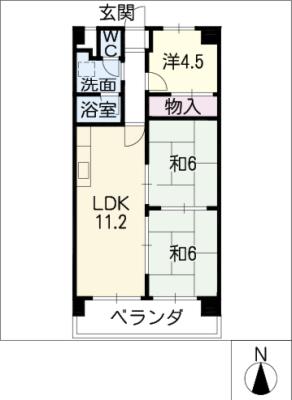 ノーサイドマンションの間取り