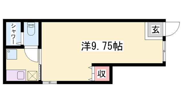 三木市志染町広野のアパートの間取り