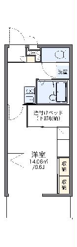 レオパレスソレーユ　IIの間取り