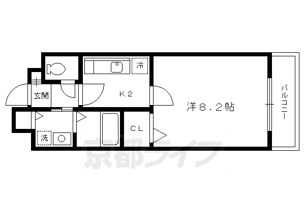 ルーナジェーヌ堀川の間取り