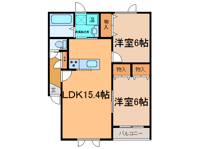 ボヌール光南の間取り