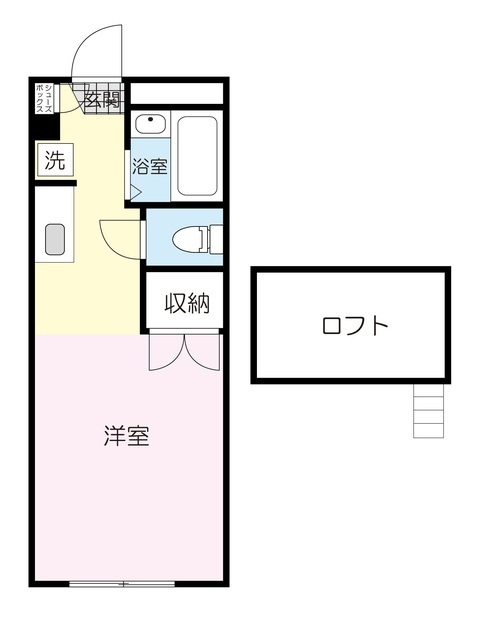 レオパレスフルーブ川平の間取り