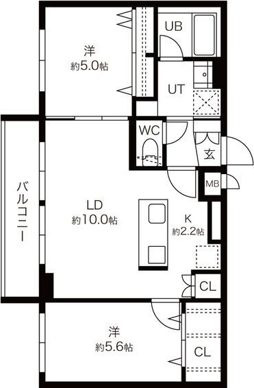 グレン山鼻の間取り