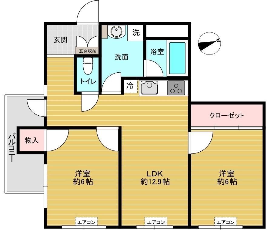 ハイツカメリアの間取り