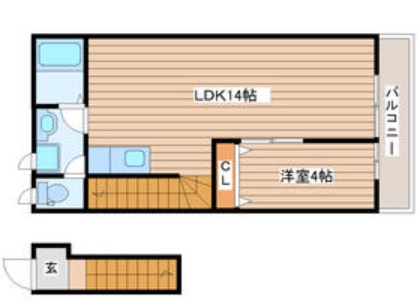 ベルグラン越路IIの間取り