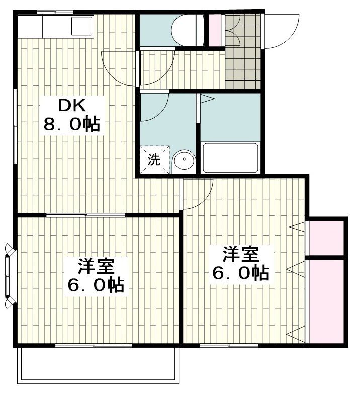 鎌倉市坂ノ下のマンションの間取り