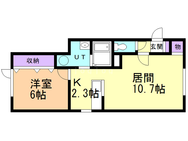 【メゾンドフローリーベスパー３４９の間取り】