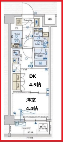 ジェノヴィア赤羽の間取り