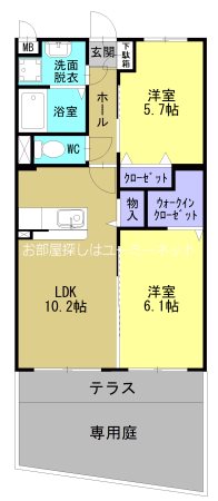 アウル石谷の間取り