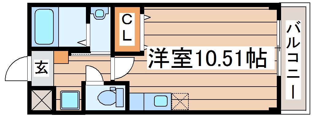 クオーレ連坊の間取り