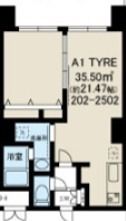 大阪市淀川区宮原のマンションの間取り