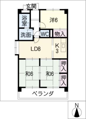 グランドール白旗の間取り