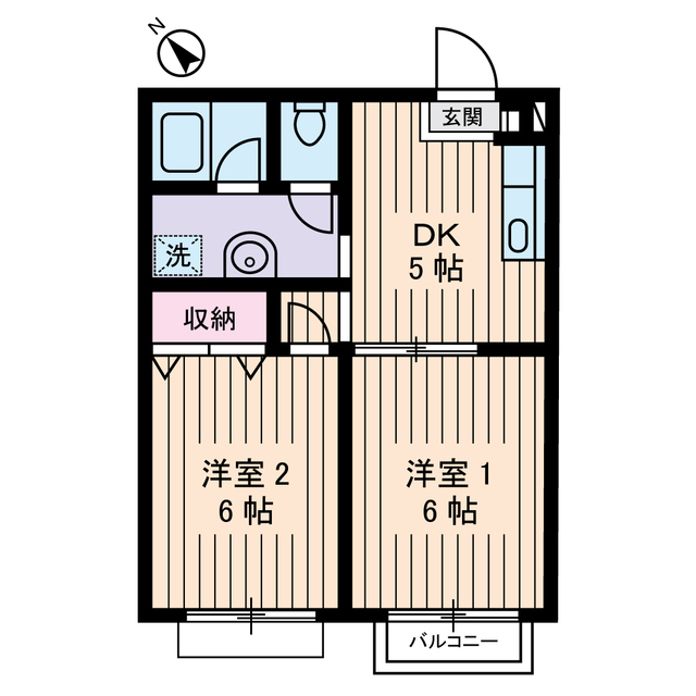 ハイツ　マイルドの間取り