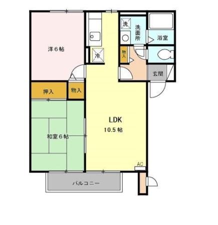 パルテノンロイヤルAの間取り