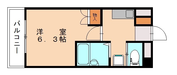 北九州市八幡西区千代ケ崎のマンションの間取り