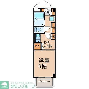 松戸市栗山のマンションの間取り