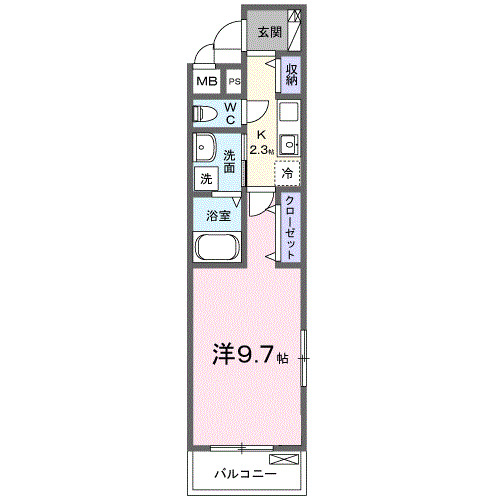 小田原市中町のアパートの間取り