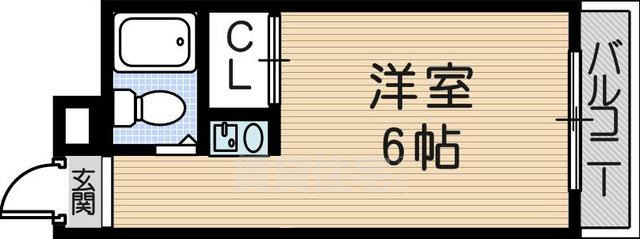 グランデージ東難波の間取り