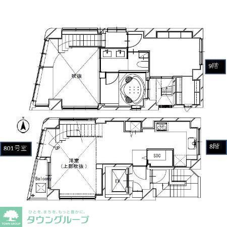 千代田区神田多町のマンションの間取り