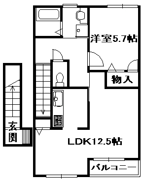 トレビアン燦の間取り