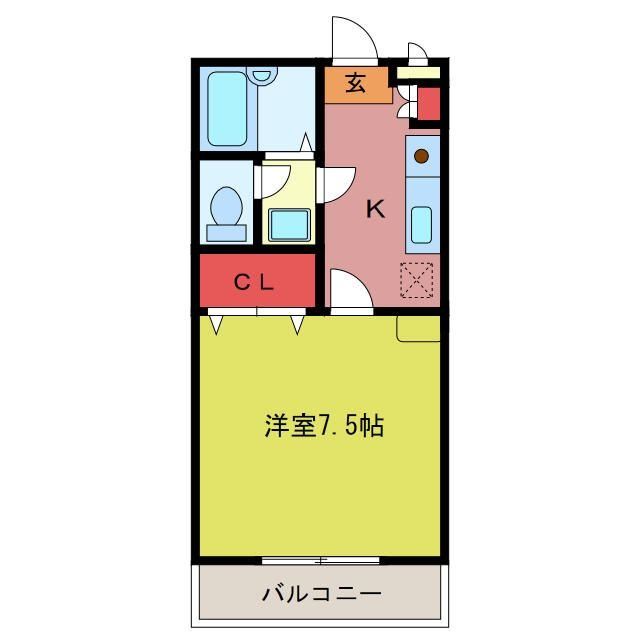 坂戸市山田町のマンションの間取り