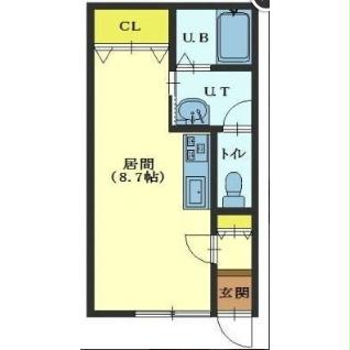 函館市本町のアパートの間取り