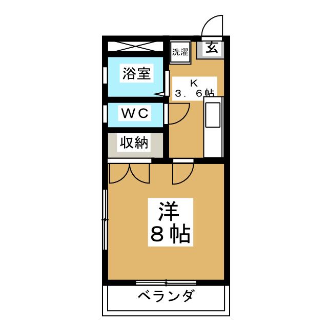 富谷市ひより台のアパートの間取り