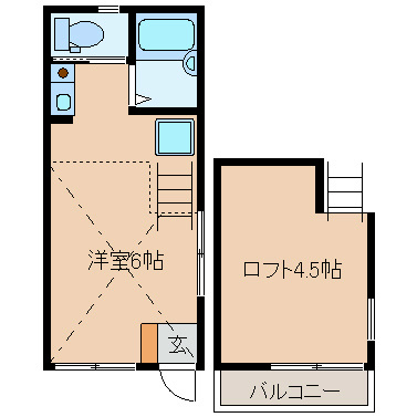 メゾネート上松２の間取り