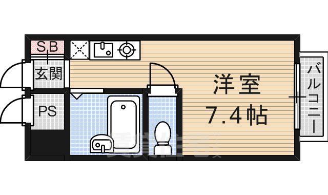 大津市島の関のマンションの間取り