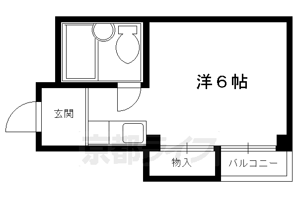 京都市上京区古木町のマンションの間取り