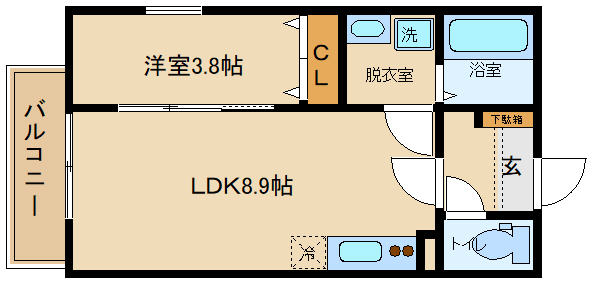 Ｆ＋ｓｔｙｌｅ柏原の間取り