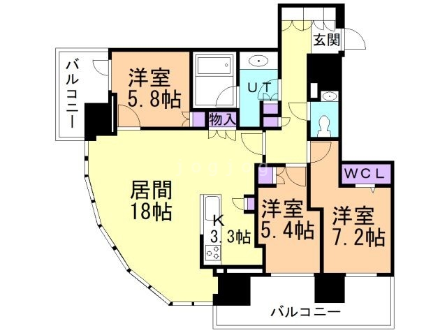 ONE札幌ステーションタワーの間取り