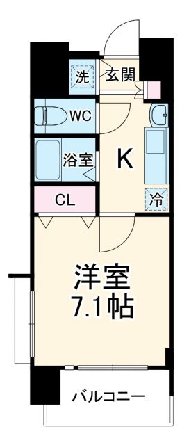 名古屋市中村区名駅南のマンションの間取り