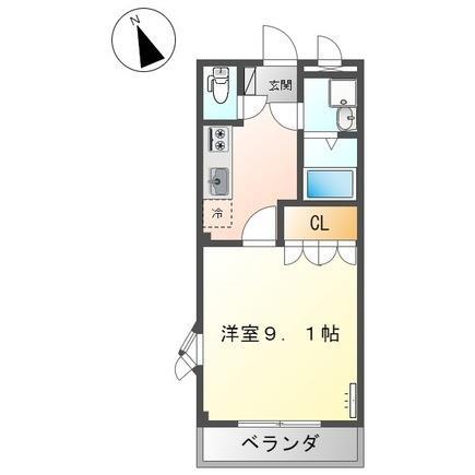 プレステージ曙の間取り写真