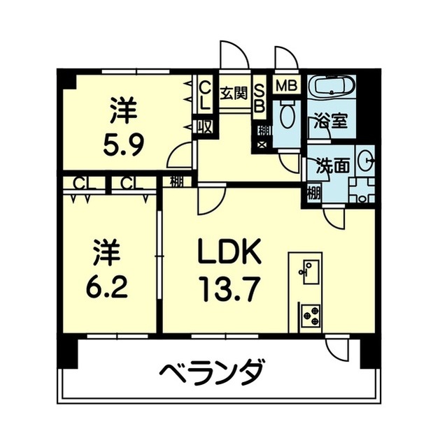 ステーションコート上熊本の間取り