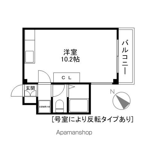 エルミナフラット後三条の間取り写真