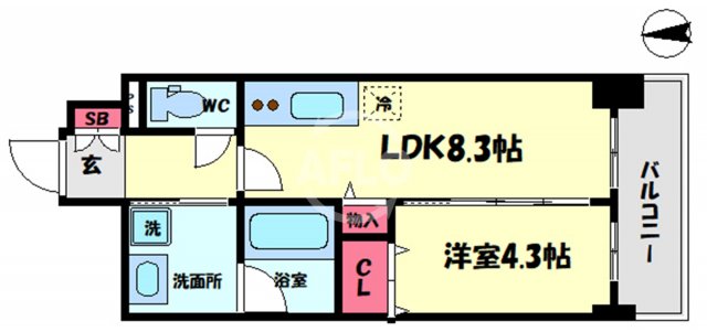 パークサイド本町の間取り写真