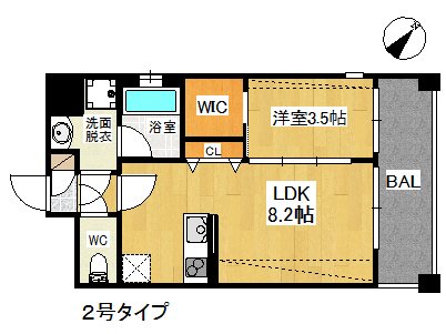 西鉄天神大牟田線 高宮駅 徒歩7分 11階建 築12年の間取り写真