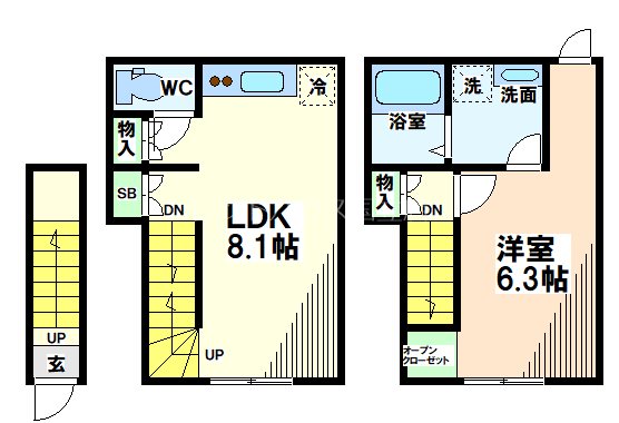 ＪＲ中央線 立川駅 徒歩9分 3階建 新築の間取り写真