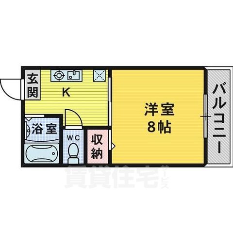 カレドニア堺の間取り写真