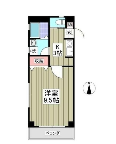 ＪＲ横須賀線 新川崎駅 徒歩20分 3階建 築21年の間取り写真
